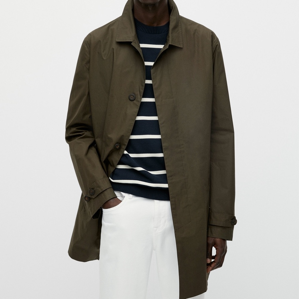 Massimo Dutti trench coat with wax finish
